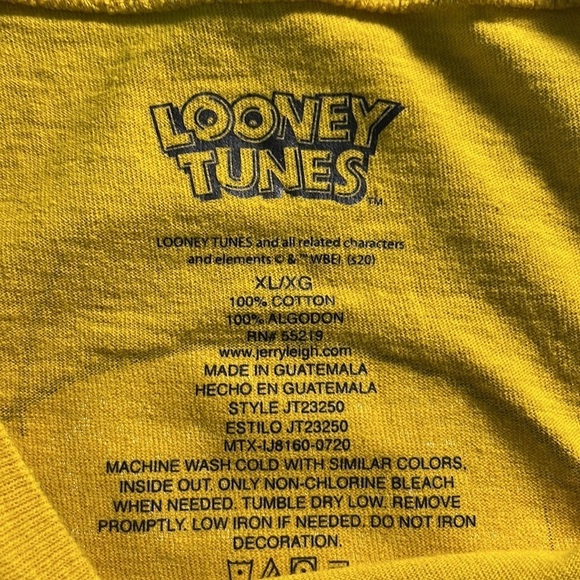 Looney Tunes Tweety Bird Graphic Crop  Tee T-Shirt XL - Picture 3 of 3